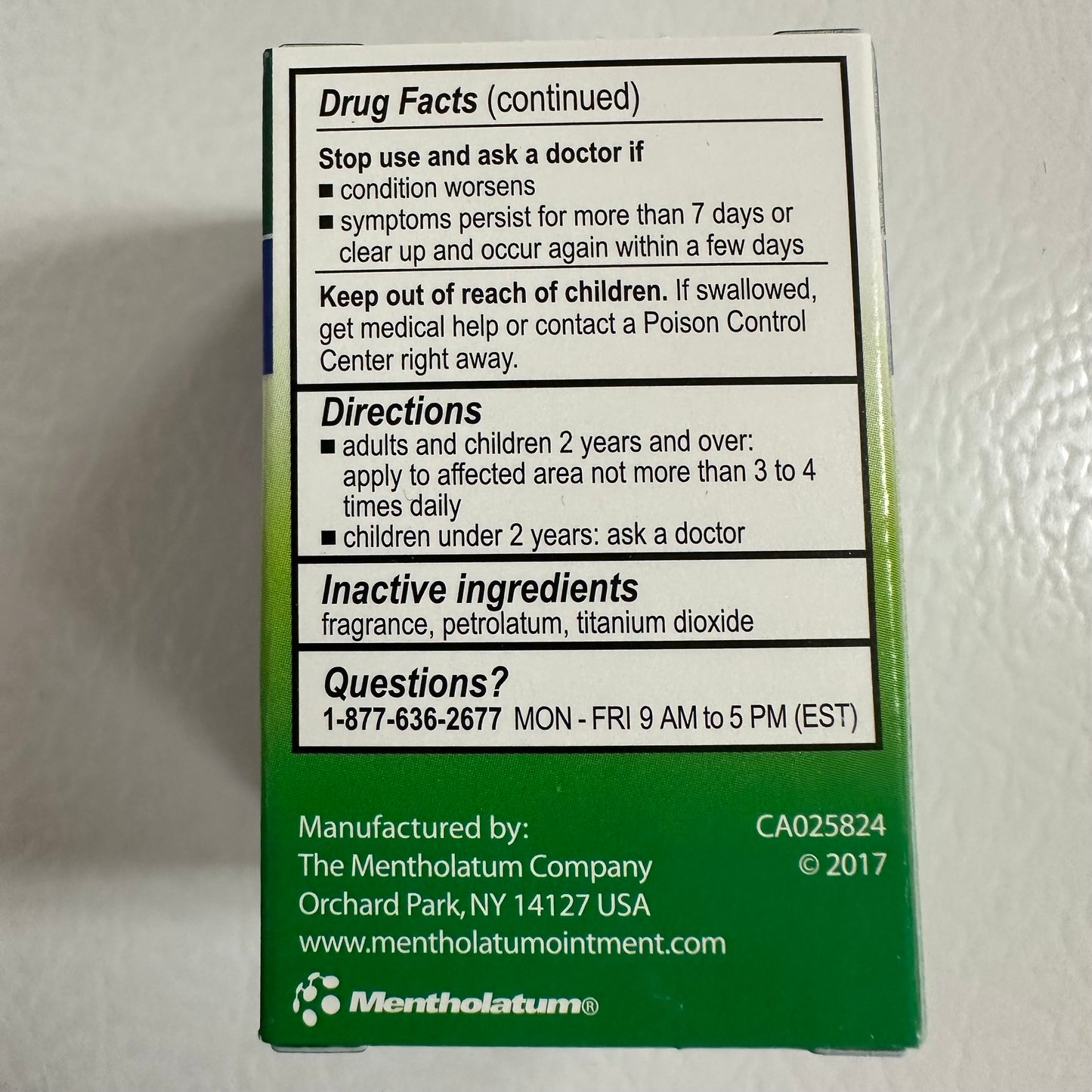 Mentholatum Ointment (1 oz)