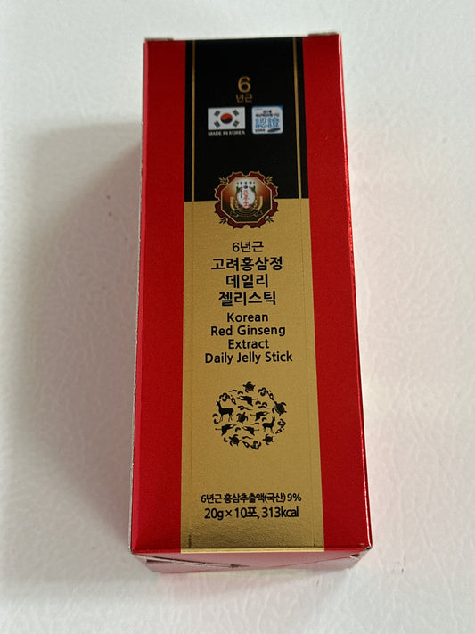 Korean Red Ginseng Extract Daily Jelly Stick (20g x 10 sticks)