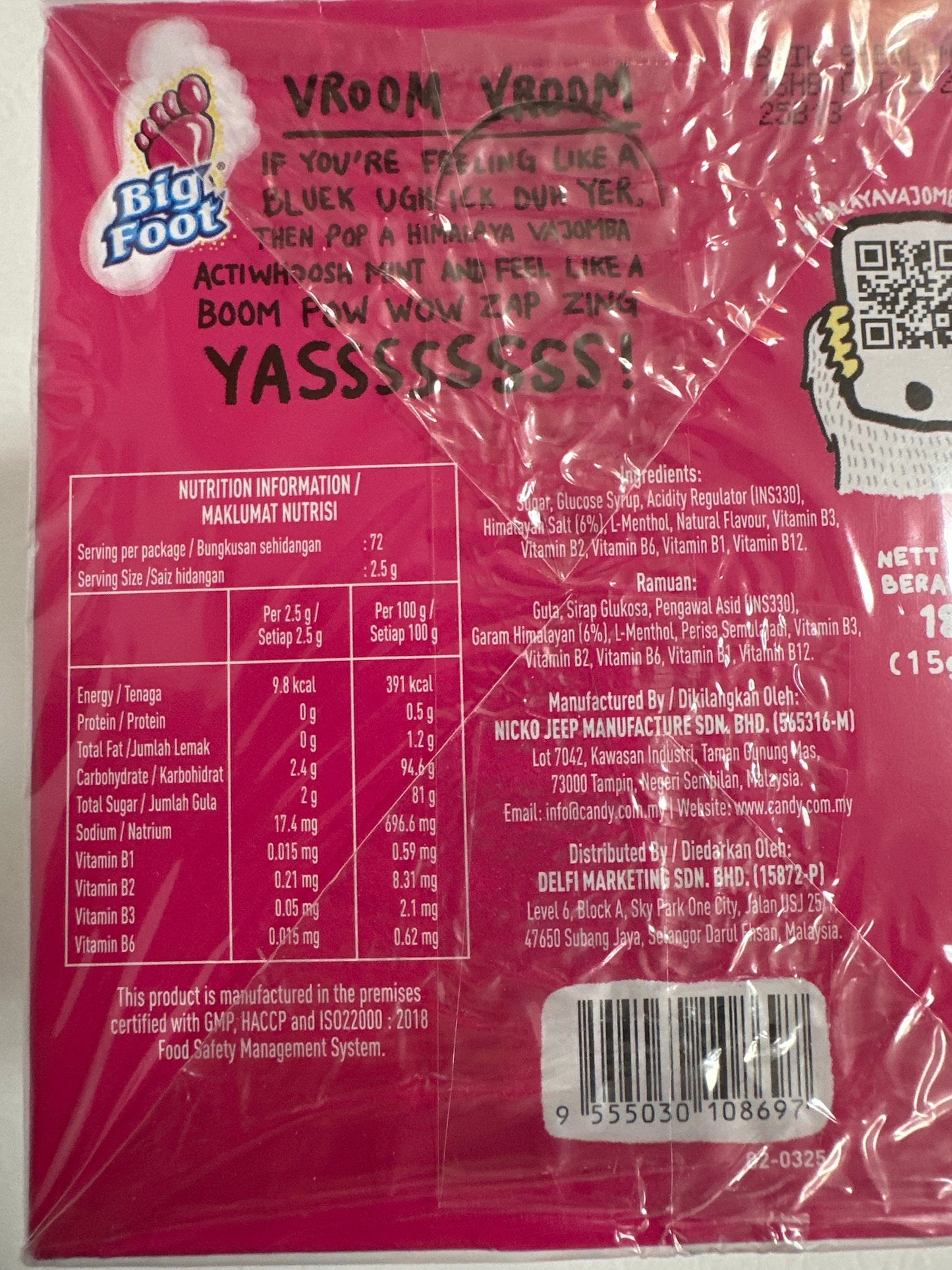 Himalaya Salt Mints Candy (12 bags)