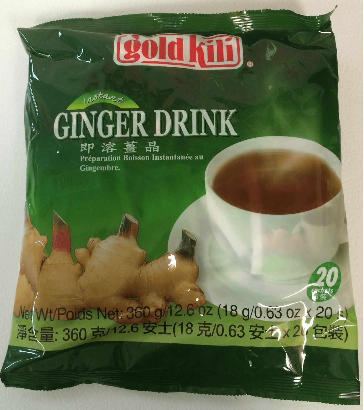 Instant Ginger Drink by Goldkili (20 packs)