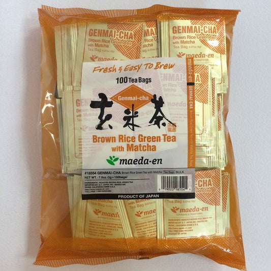 Maeda-en Brown Rice Green Tea with Matcha (100 bags)